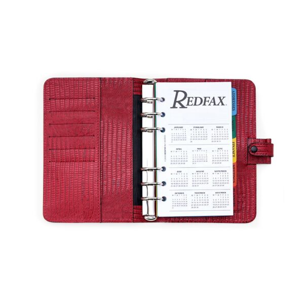 Personal 4CRF Couro Lezard Vermelho