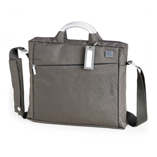 Document Bag + Laptop Charcol Caqui