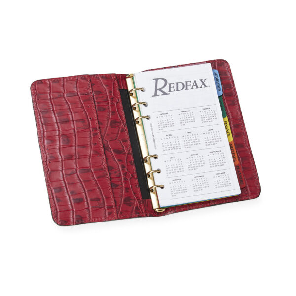 Personal 3CRF Couro Crocojac Vermelho