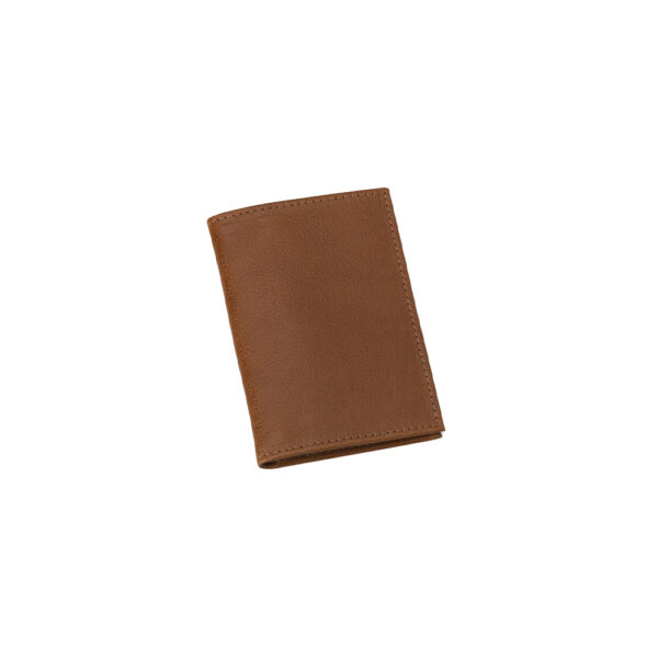 Carteira Porta Cartão Couro Cognac