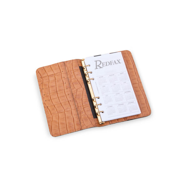 Personal 3CRF Couro Crocojac Cognac