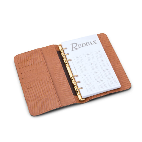 Personal 3CRF Couro Lezard Cognac